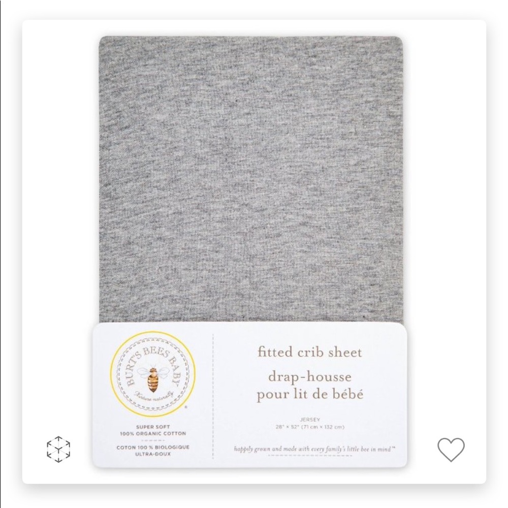 Burt’s bees crib sheet